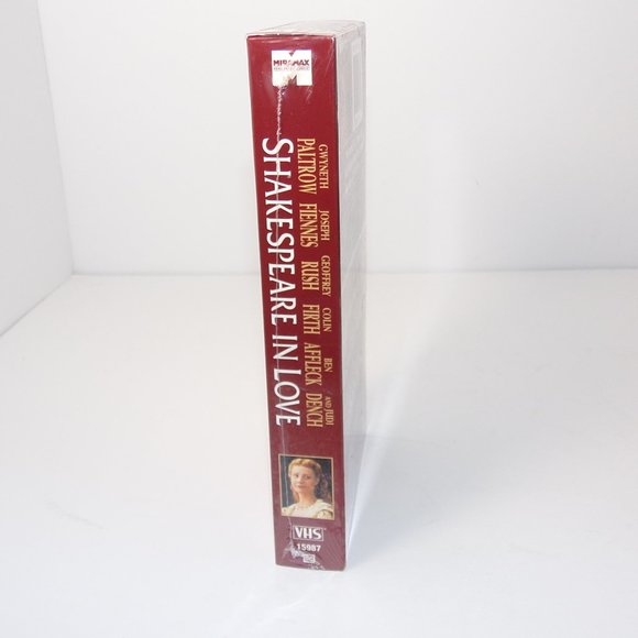 SHAKESPEARE IN LOVE - Gwenyth Paltrow / Joseph Fiennes - VHS Video Tape - SEALED - Picture 4 of 8